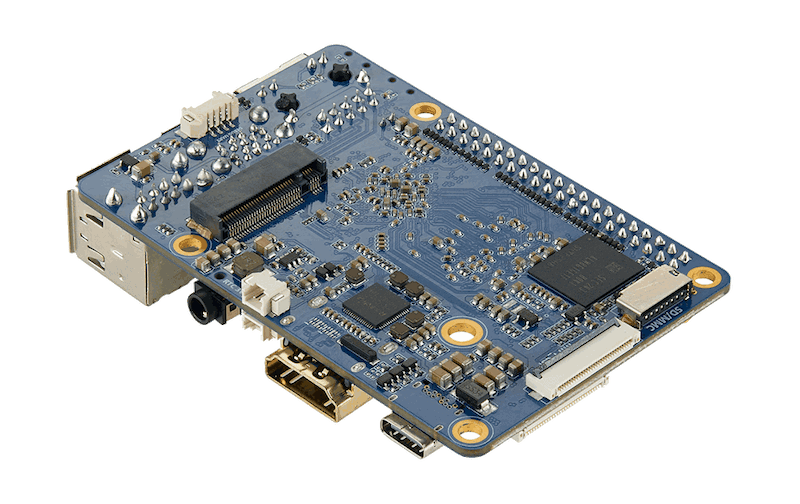 RK3566 single board computer bottom view